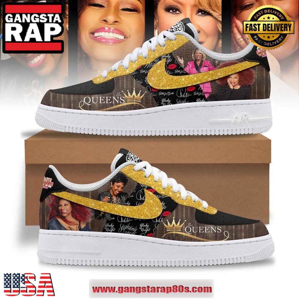 The Queens Soul Music Limited Edition Air Force 1 Running Sneakers Shoes The Queens Soul Music Limited Edition Air Force 1 Running Sneakers Shoes