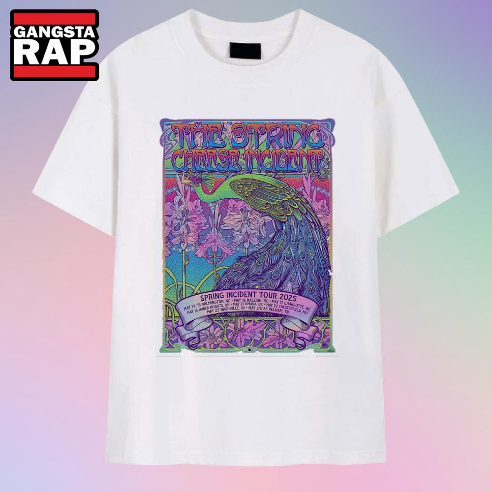 The String Cheese Incident Greenfield Lake Amphitheater Wilmington, NC May 14-15 2025 Concert T Shirt