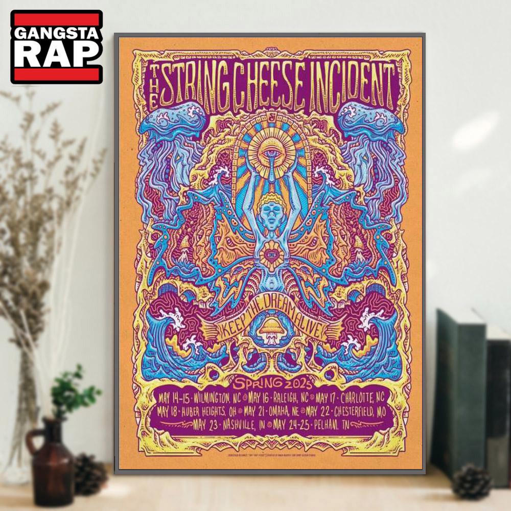 The String Cheese Incident Spring Tour 2025 Poster Canvas Art
