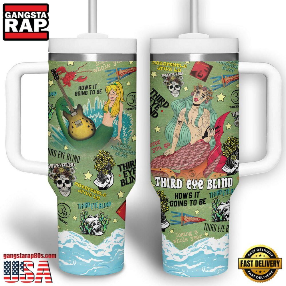Third Eye Blind Music Custom Stanley Quencher 40oz Stainless Steel Tumbler For Fans