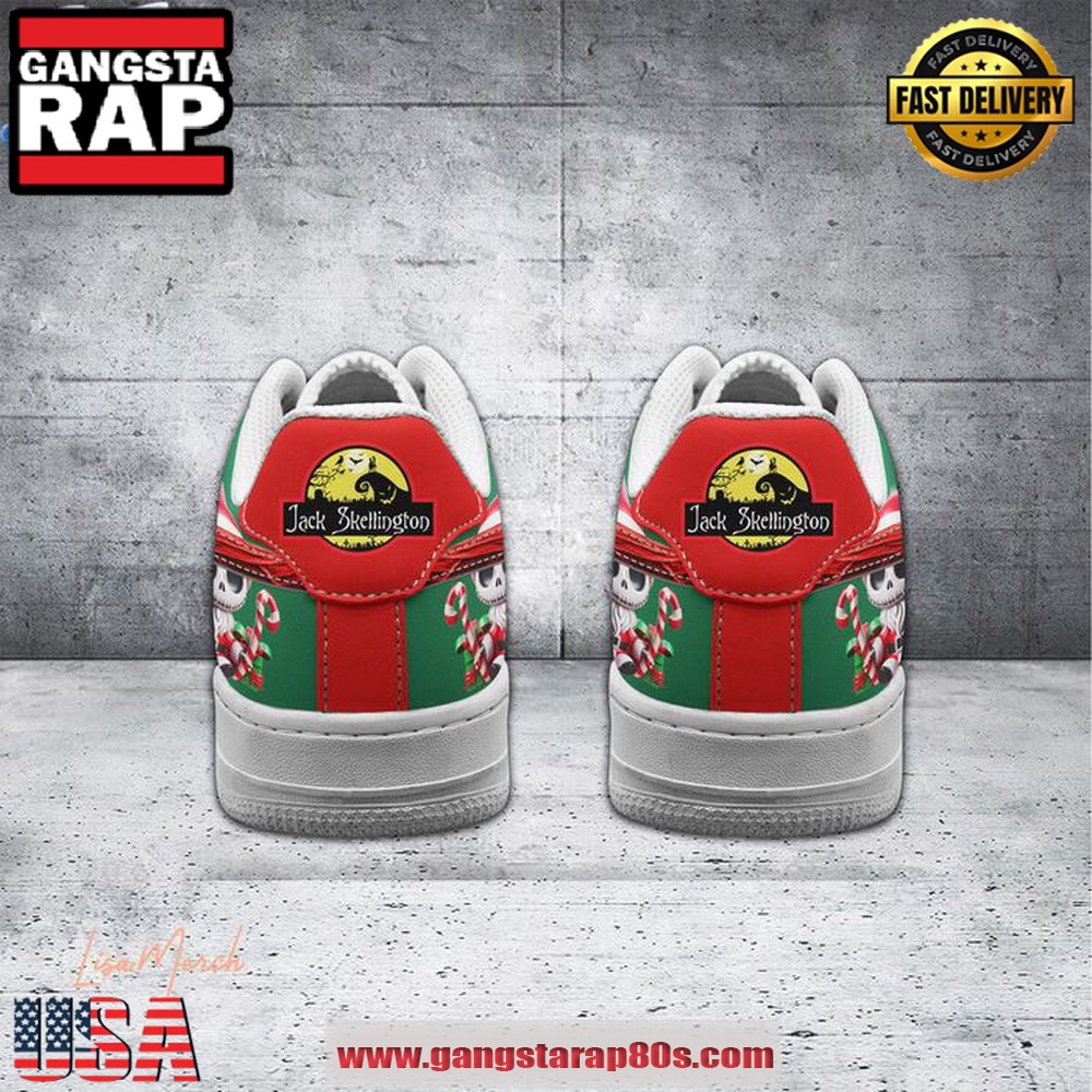 TNBC Merry Scary Holidays Christmas Air Force 1 Running Sneakers Shoes TNBC Merry Scary Holidays Christmas Air Force 1 Running Sneakers Shoes