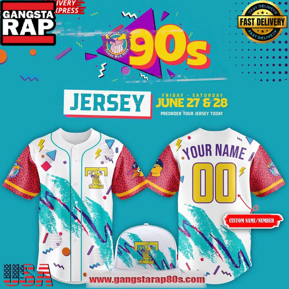 Toledo Mud Hens Throwback 90s Weekend Special Baseball Jersey