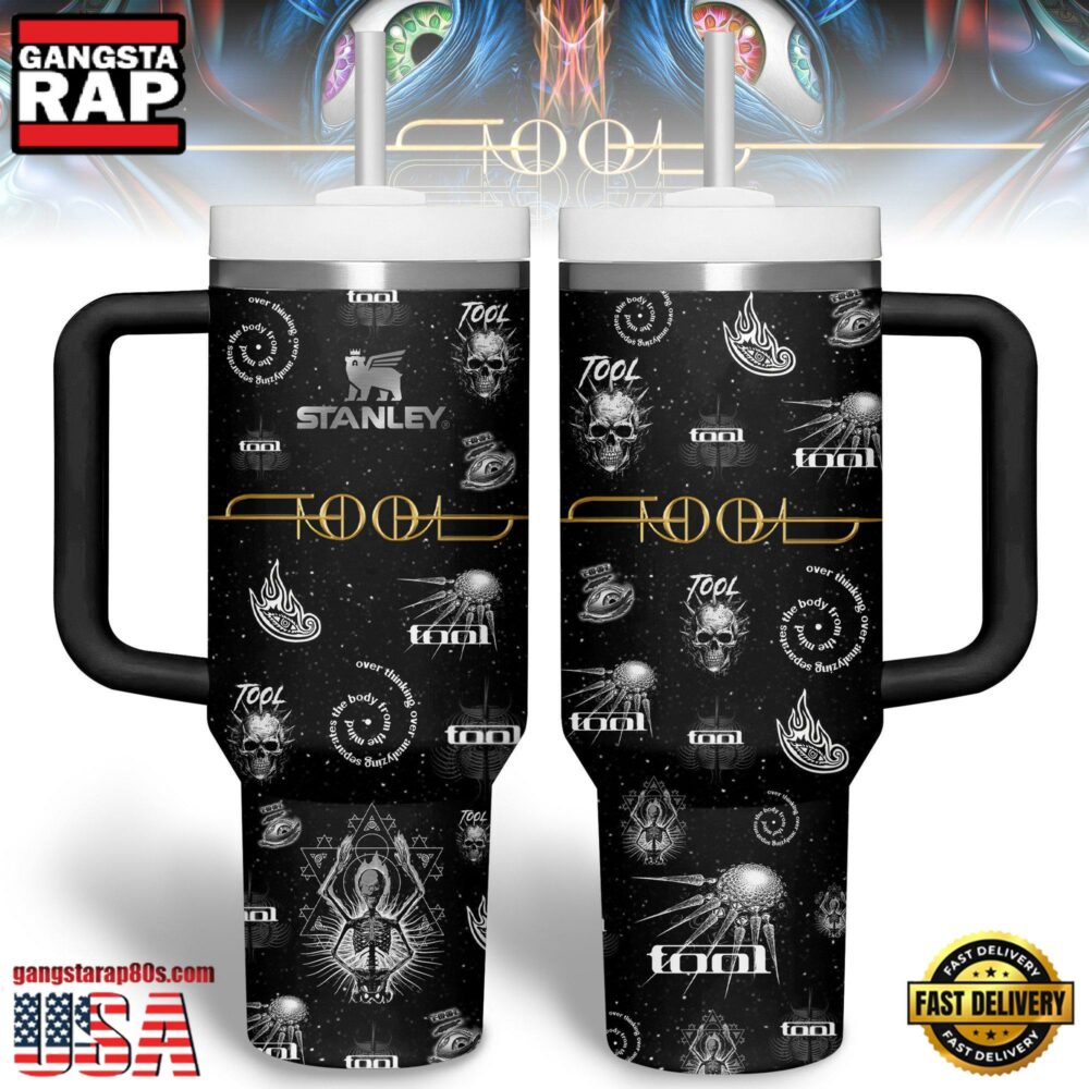 Tool Band Music Custom Stanley Quencher 40oz Stainless Steel Tumbler With Handle For Fans