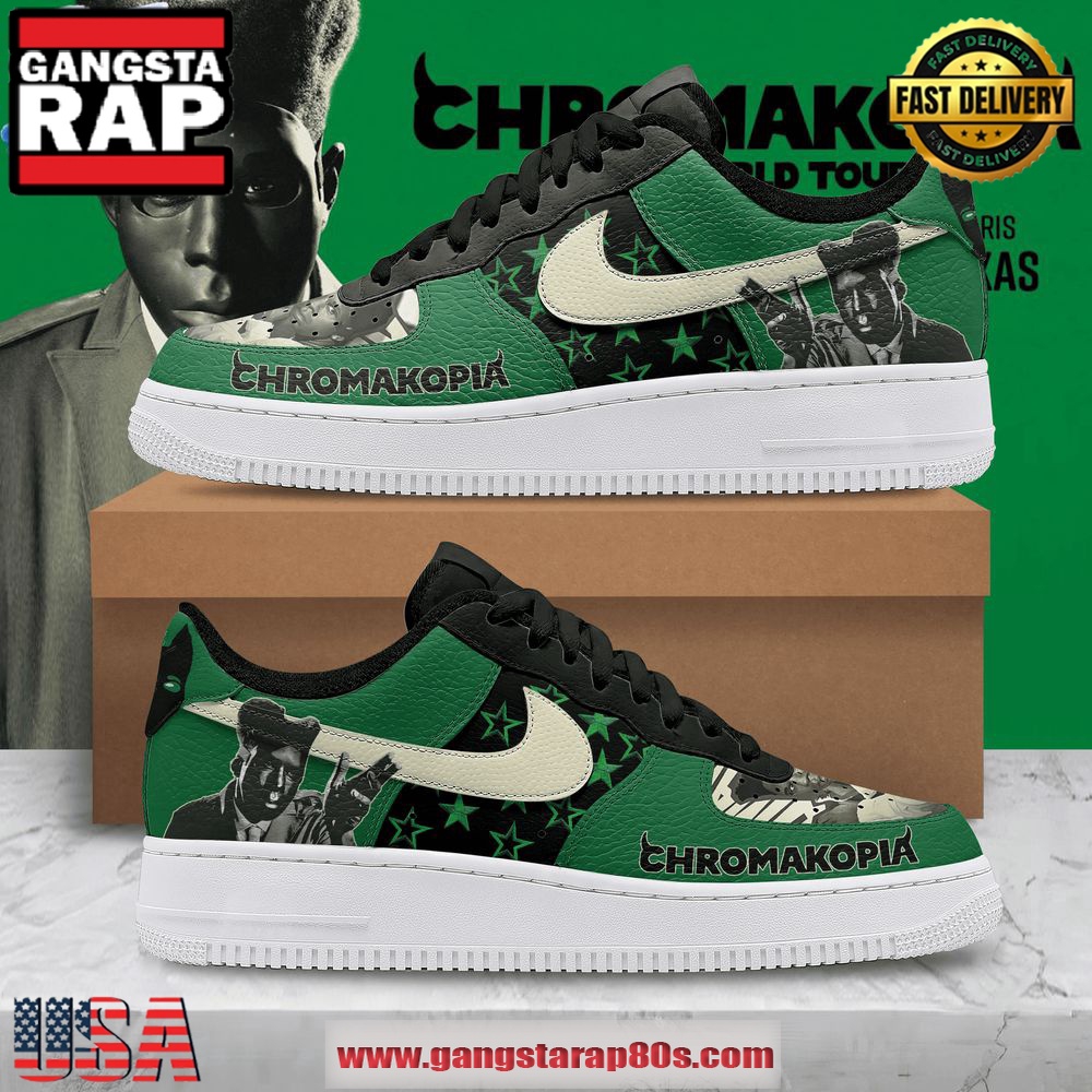 Tyler The Creator Chromakopia Limited Edition Air Force 1 Running Sneakers Shoes