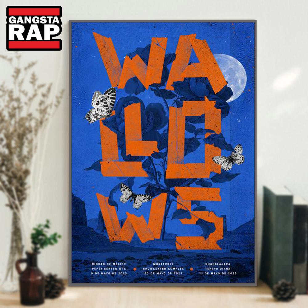 Wallows World Tour May 9-10-11 2025 Poster Canvas Art Wallows World Tour May 9-10-11 2025 Poster Canvas Art