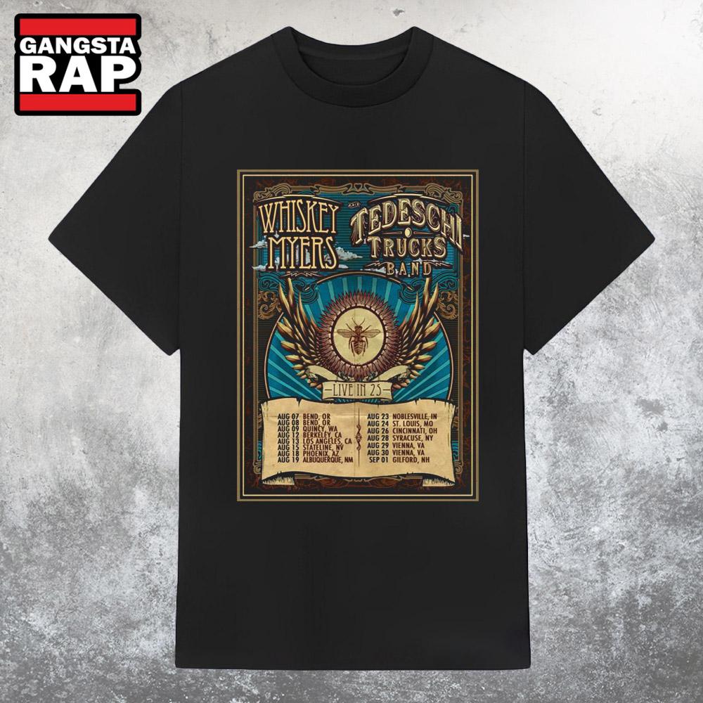 Whiskey Myers And Tedeschi Trucks Band Live In 2025 Tour T Shirt