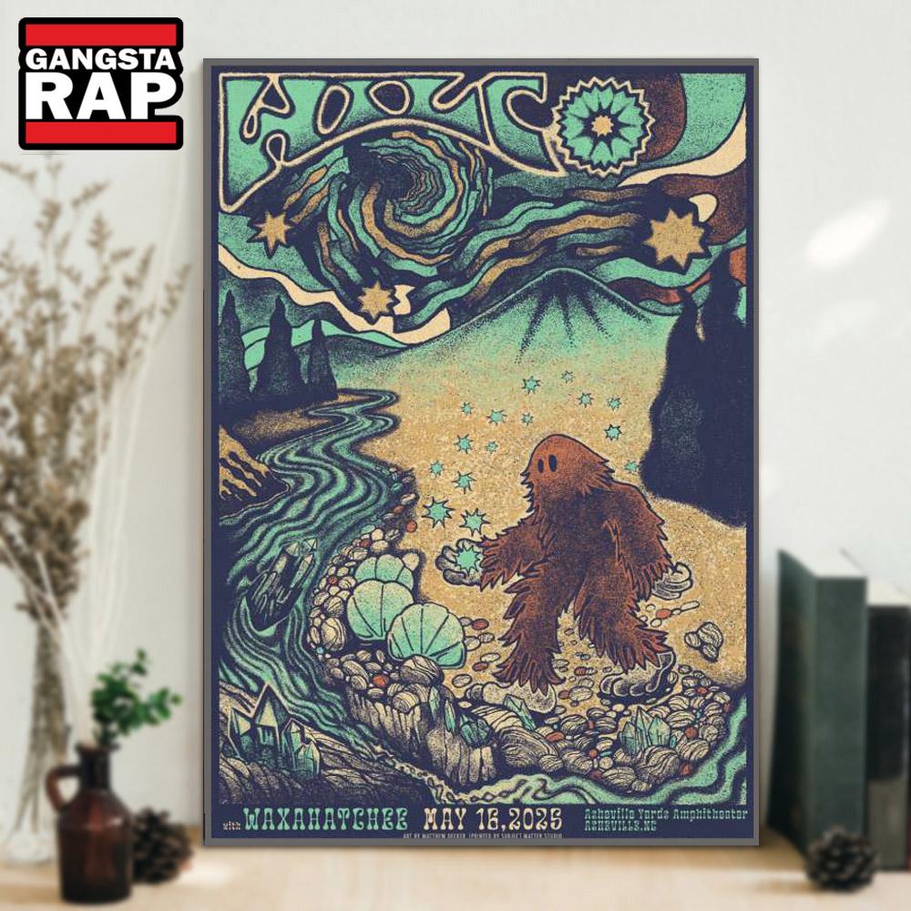 Wilco At Asheville Yards Ampitheatre In Asheville, NC On May 16 2025 Tour Poster Canvas Art Wilco At Asheville Yards Ampitheatre In Asheville, NC On May 16 2025 Tour Poster Canvas Art