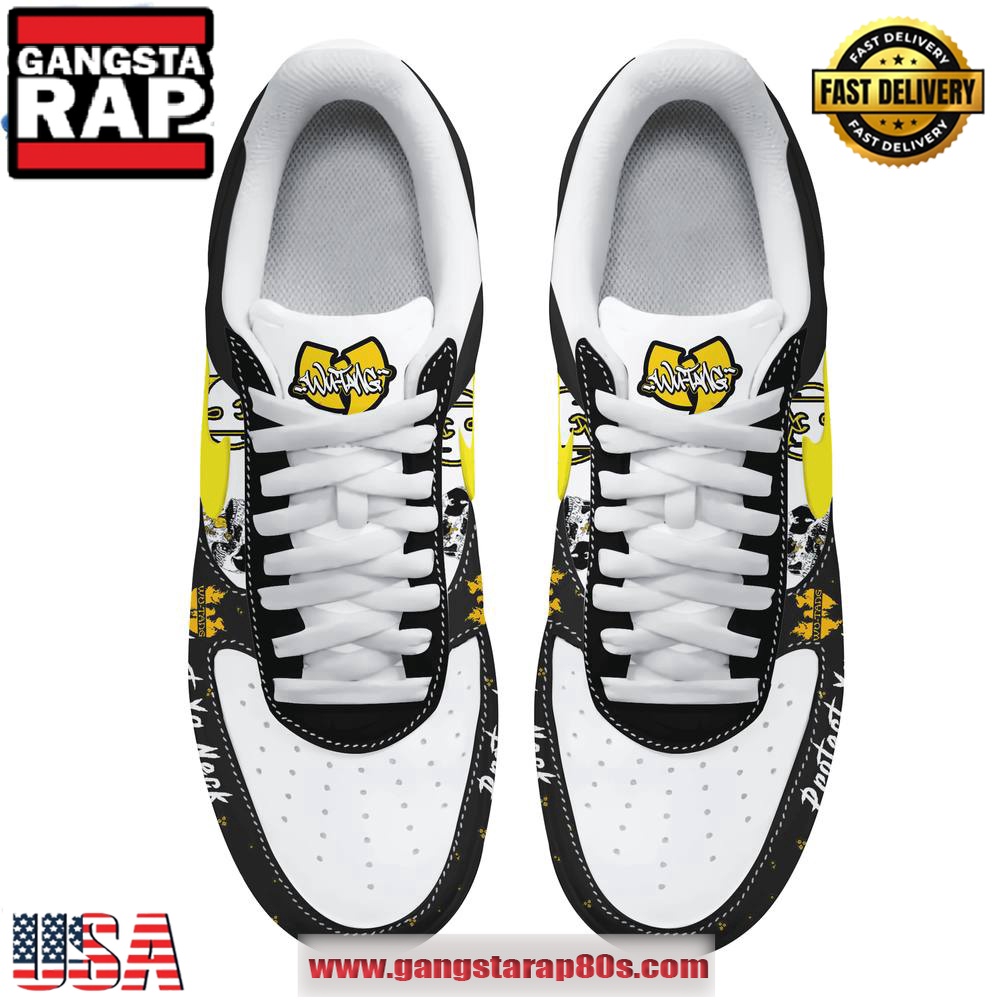 Wu-Tang Clan Protect Ya Neck Special Edition Air Force 1 Running Sneakers Shoes Wu-Tang Clan Protect Ya Neck Special Edition Air Force 1 Running Sneakers Shoes