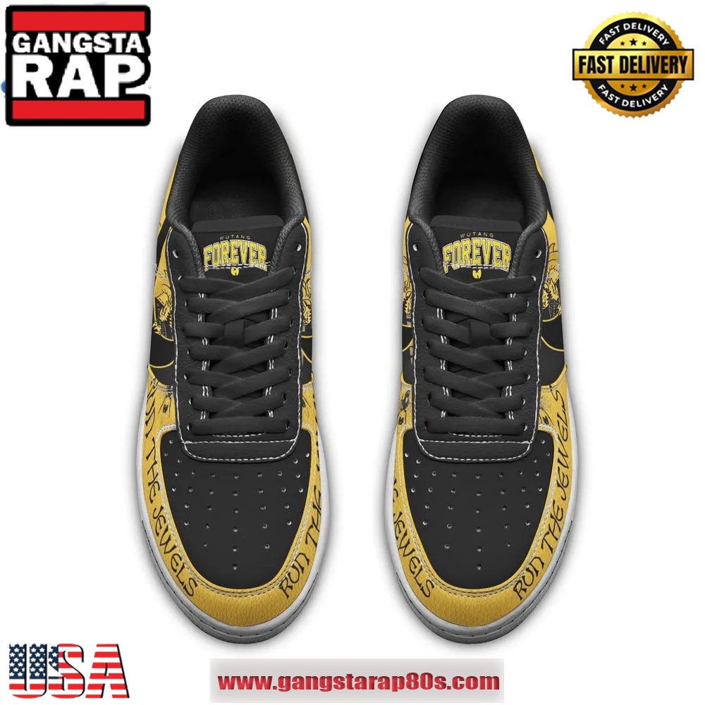 Wu-Tang Run The Jewels Limited Edition Air Force 1 Running Sneakers Shoes Wu-Tang Run The Jewels Limited Edition Air Force 1 Running Sneakers Shoes