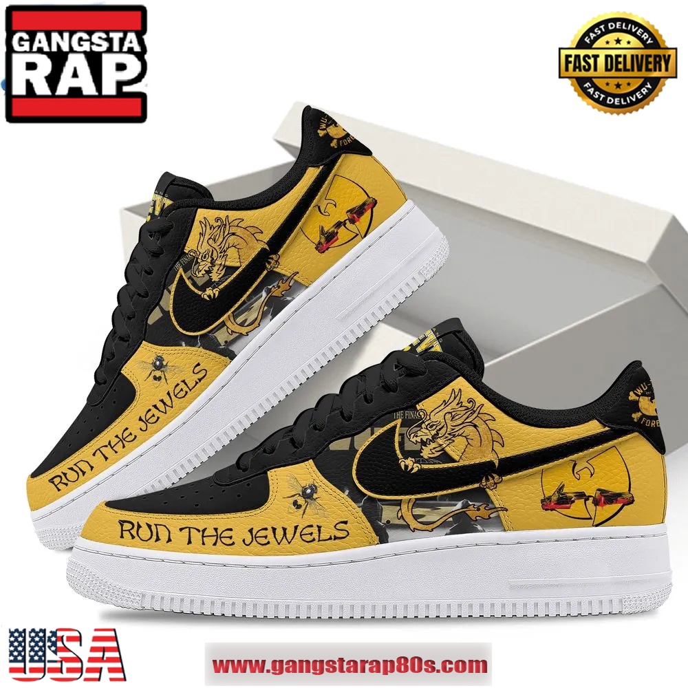 Wu-Tang Run The Jewels Limited Edition Air Force 1 Running Sneakers Shoes