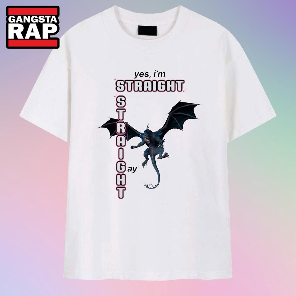 Yes I’m Straight Gay Dragon T Shirt Yes I’m Straight Gay Dragon T Shirt