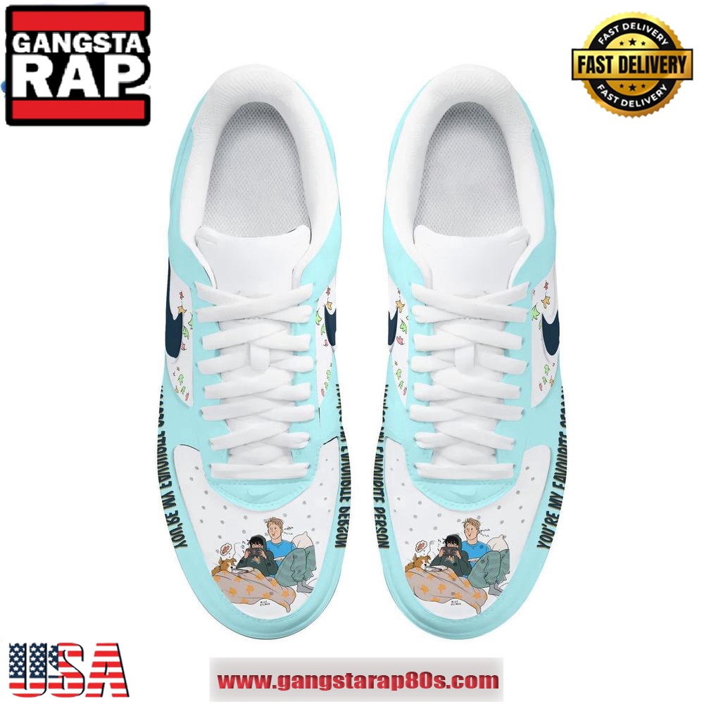 You Are My Favourite Person Heartstopper Limited Air Force 1 Running Sneakers Shoes