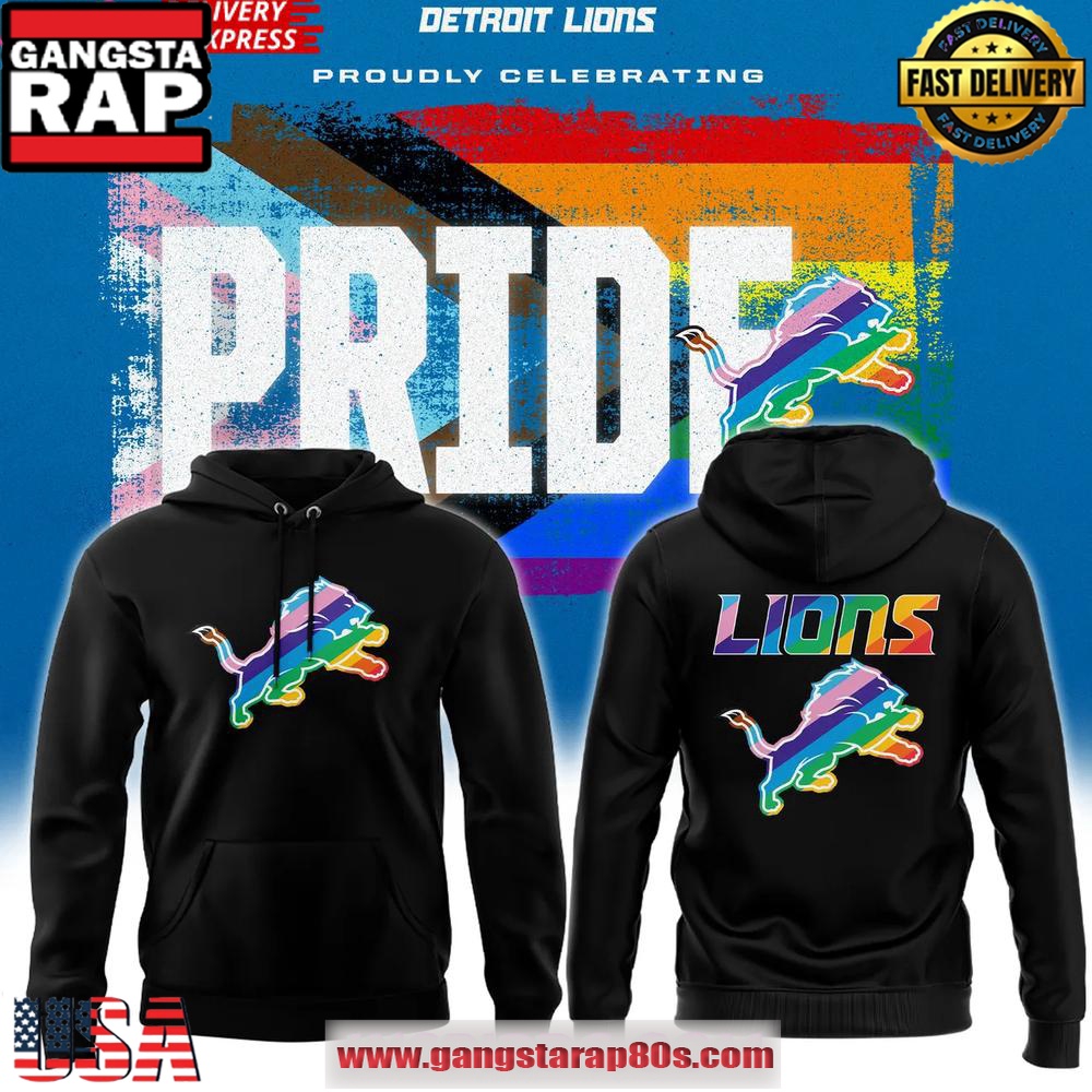 2025 Detroit Lions Pride Celebrating Edition All Over Print Hoodie