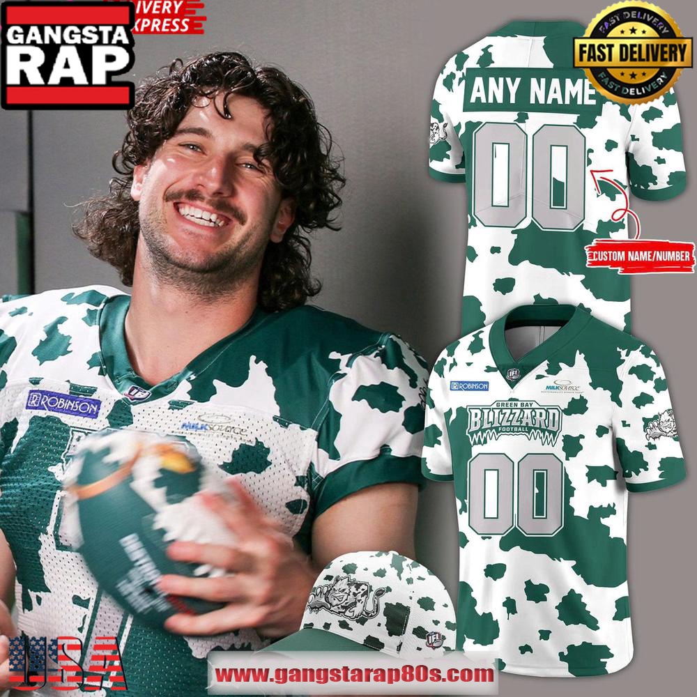 2025 Green Bay Blizzard x Dairy Night Special Custom Football Jersey