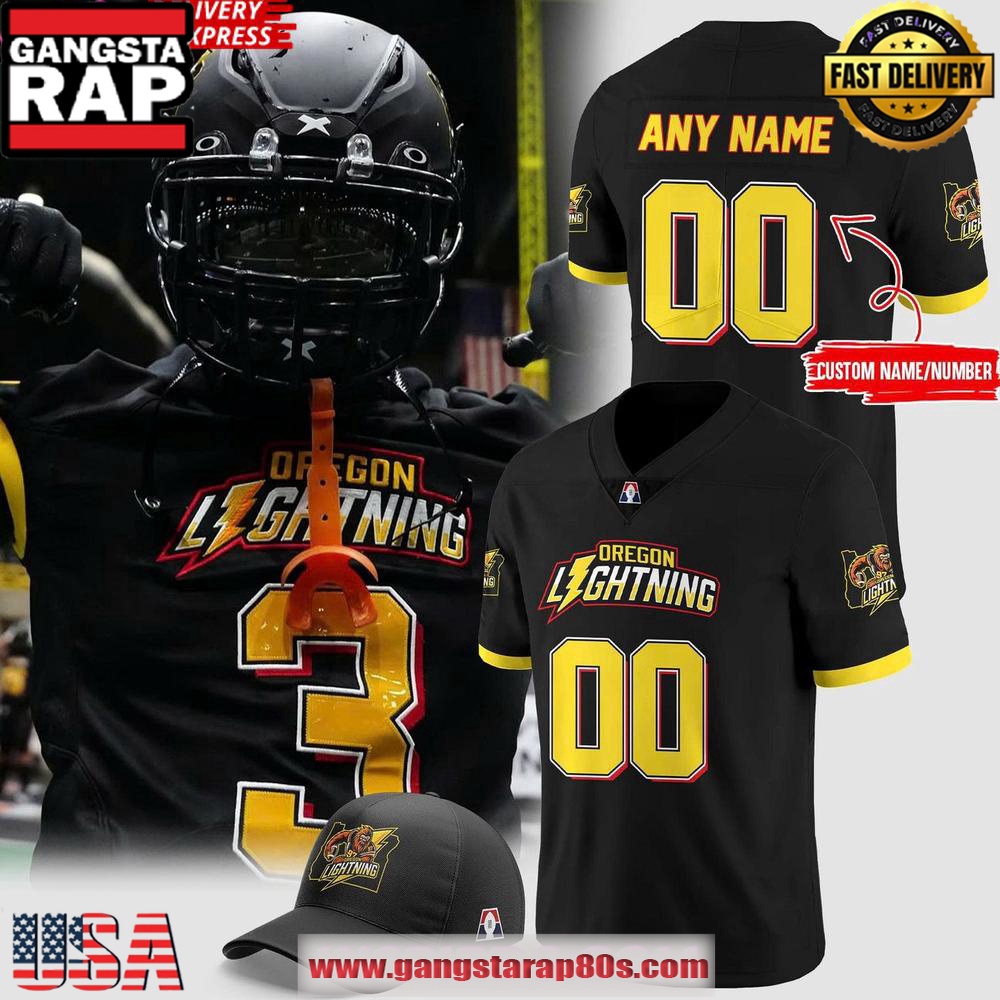 2025 Oregon Lightning Game Day Special Custom Football Jersey