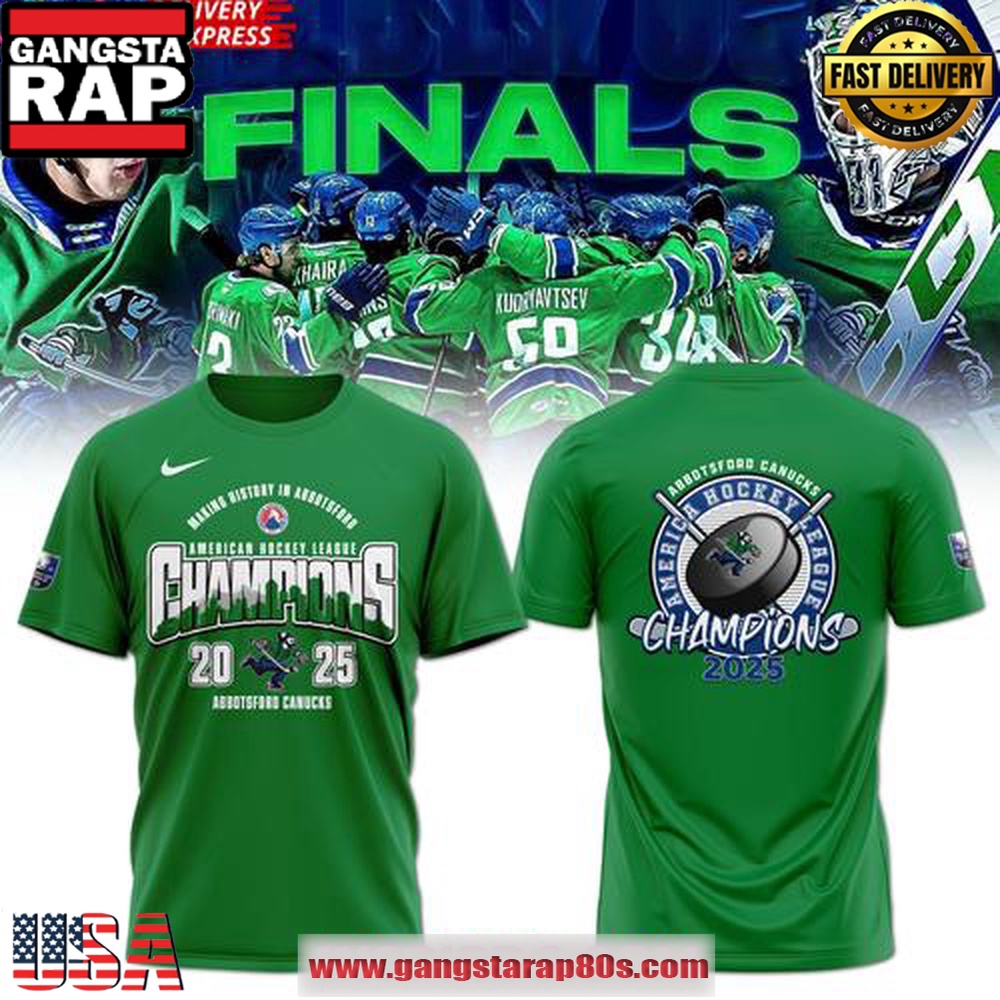 Abbotsford Canucks 2025 AHL Champions Green Unisex T Shirt