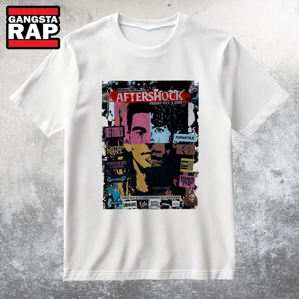 Aftershock In Sacramento CA On Oct 3 2025 Tour T Shirt
