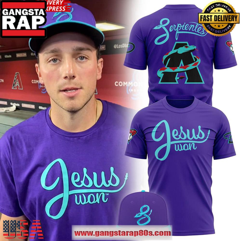 Arizona Diamondbacks Serpientes x Jesus Won 2025 Unisex T-Shirt Arizona Diamondbacks Serpientes x Jesus Won 2025 Unisex T-Shirt
