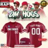Arkansas Razorbacks Omahogs 2025 Custom Baseball Jersey Shirt 2 Arkansas Razorbacks Omahogs 2025 Custom Baseball Jersey Shirt