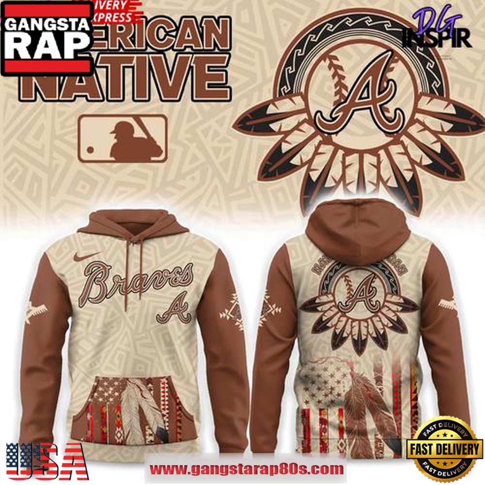 Atlanta Braves Native American Heritage Honor 2025 Edition All Over Print Hoodie