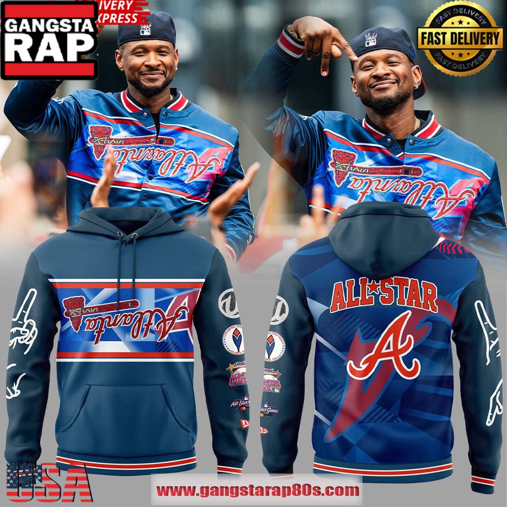 Atlanta Braves x Usher 2025 All-Star All Over Print Hoodie