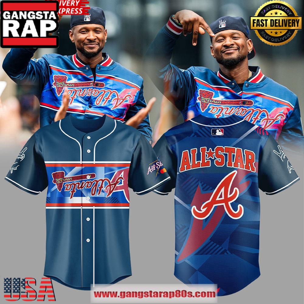 Atlanta Braves x Usher 2025 All-Star Baseball Jersey Shirt