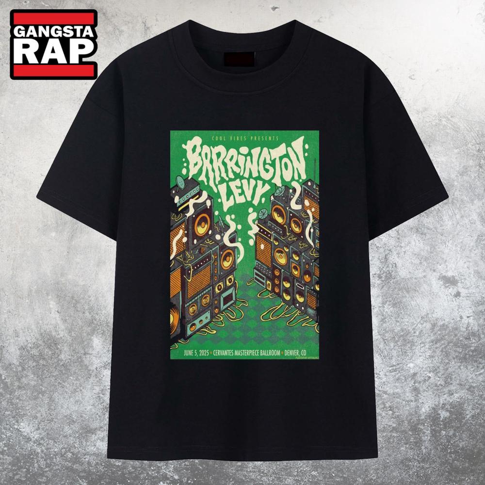 Barrington Levy June 5, 2025 Cervantes’ Masterpiece Ballroom, Denver, CO Poster T-Shirts