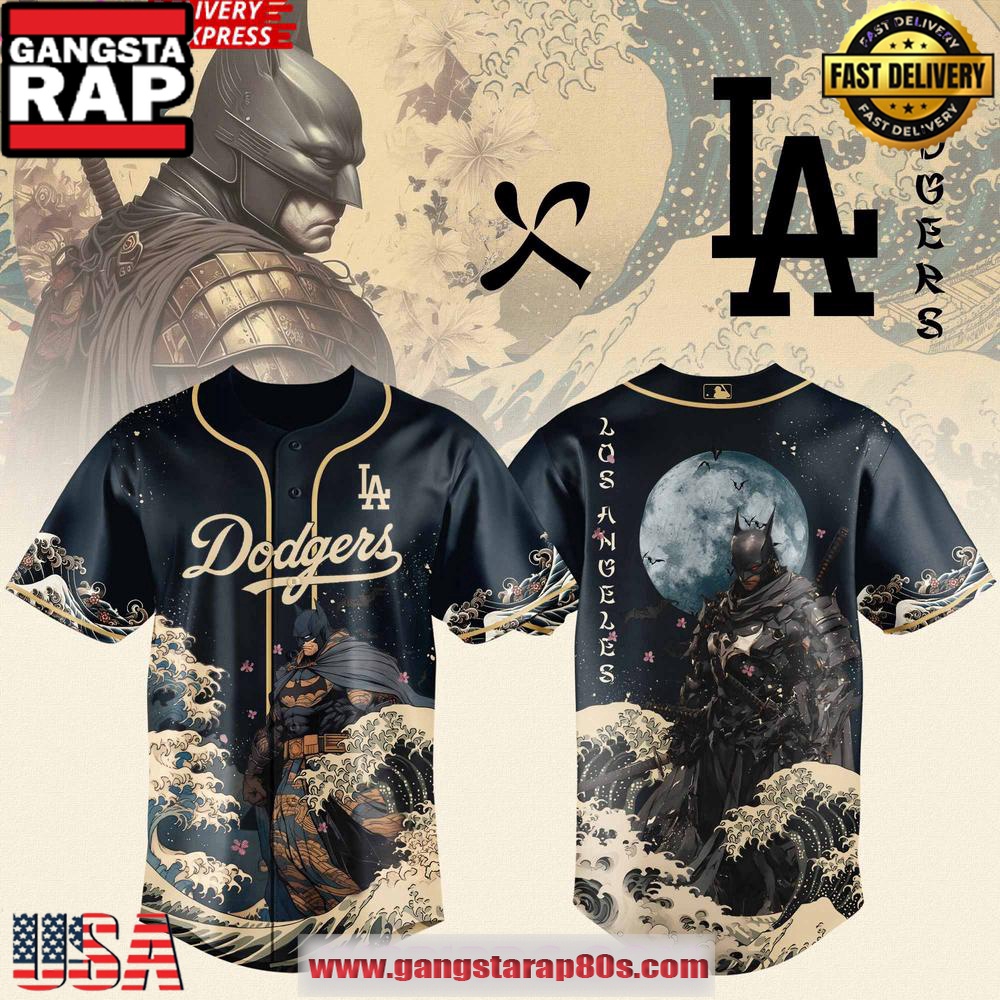 Batman x Los Angeles Dodgers Limited Edition Baseball Jersey Shirt