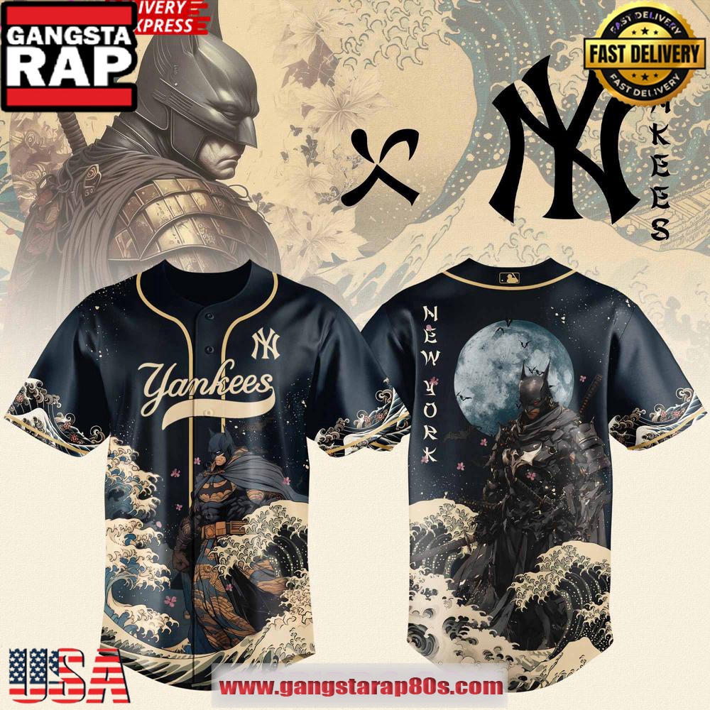 Batman x New York Yankees Limited Edition Baseball Jersey Shirt