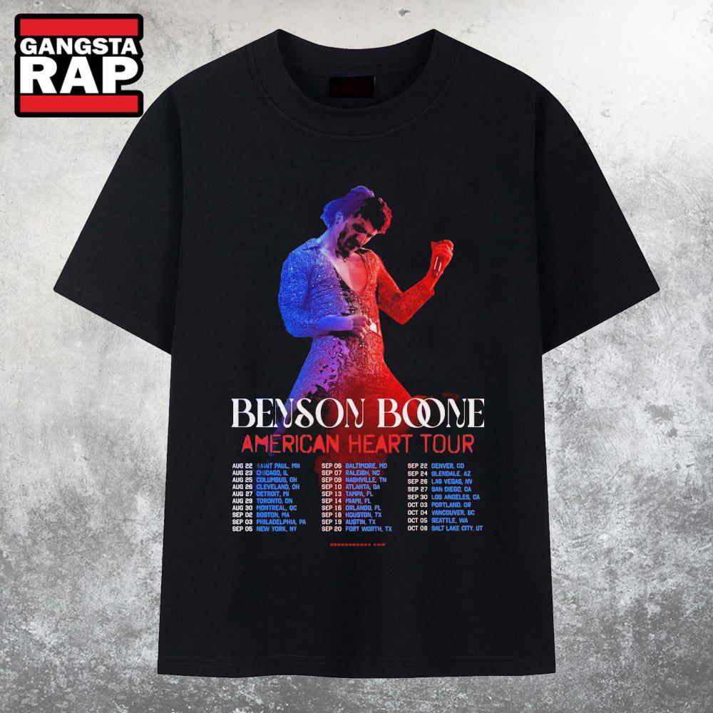 Benson Boone’s American Heart Tour 2025 T Shirt