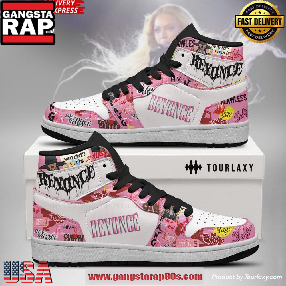 Beyoncé Bowl Limited Edition Pink Air Jordan 1 Sneakers Shoes Beyoncé Bowl Limited Edition Pink Air Jordan 1 Sneakers Shoes