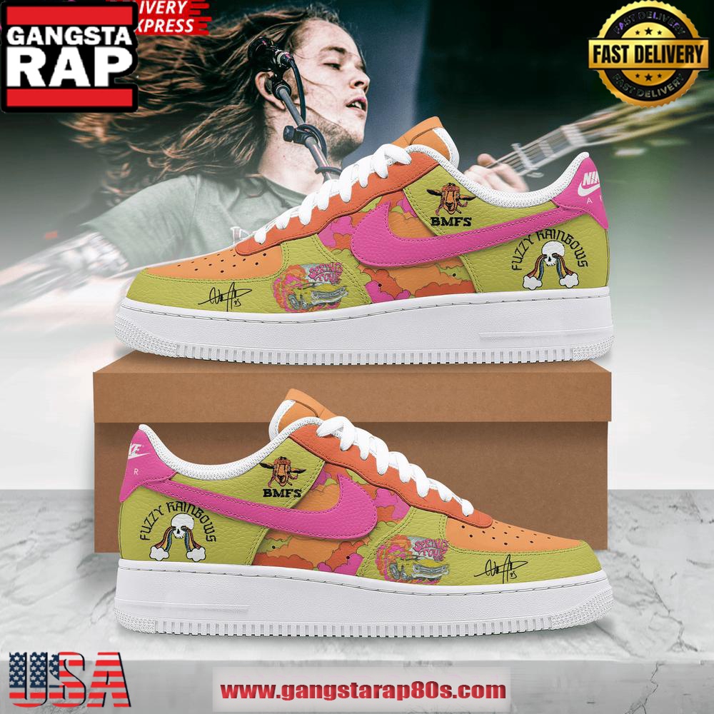 Billy Strings Fuzzy Rainbows Limited Edition Air Force 1 Sneakers Shoes