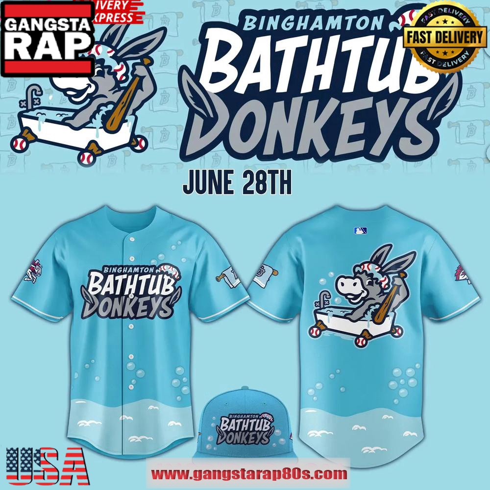 Binghamton Rumble Ponies Bathtub Donkeys 2025 Baseball Jersey Shirt
