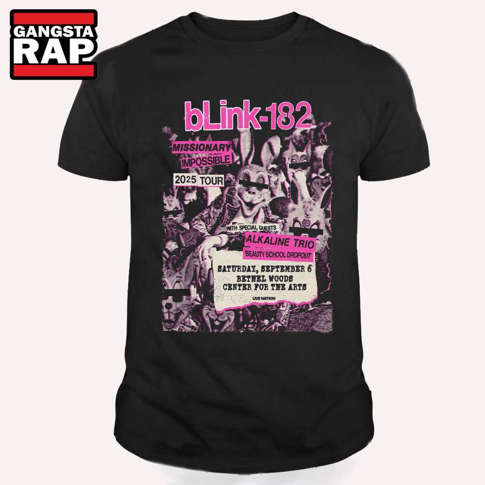 Blink 182 In Bethel NY Sep 6 2025 T Shirt Blink 182 In Bethel NY Sep 6 2025 T Shirt
