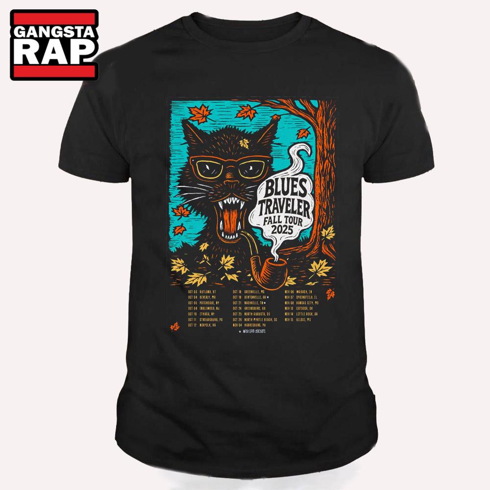 Blues Traveler Fall 2025 Tour T Shirt Blues Traveler Fall 2025 Tour T Shirt