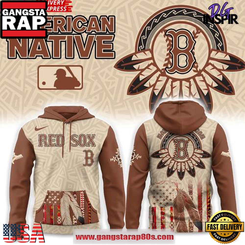 Boston Red Sox Native American Heritage Honor 2025 Edition All Over Print Hoodie Boston Red Sox Native American Heritage Honor 2025 Edition All Over Print Hoodie
