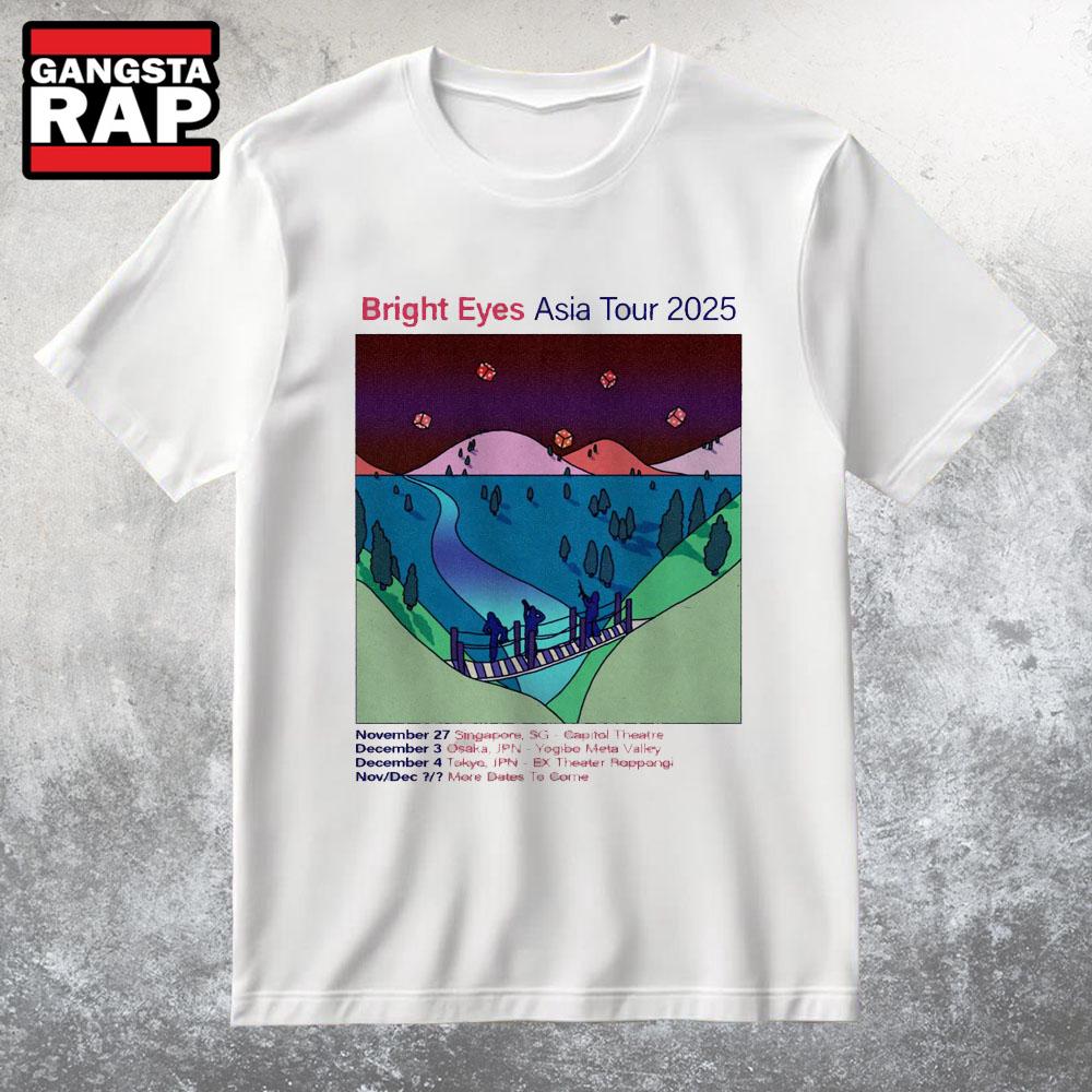 Bright Eyes Asia Tour 2025 T Shirt