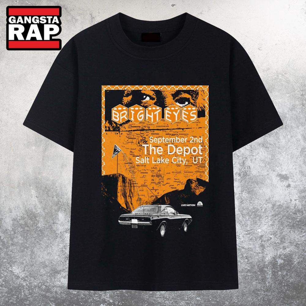 Bright Eyes The Depot In Salt Lake City UT Sept 2 2025 T Shirt