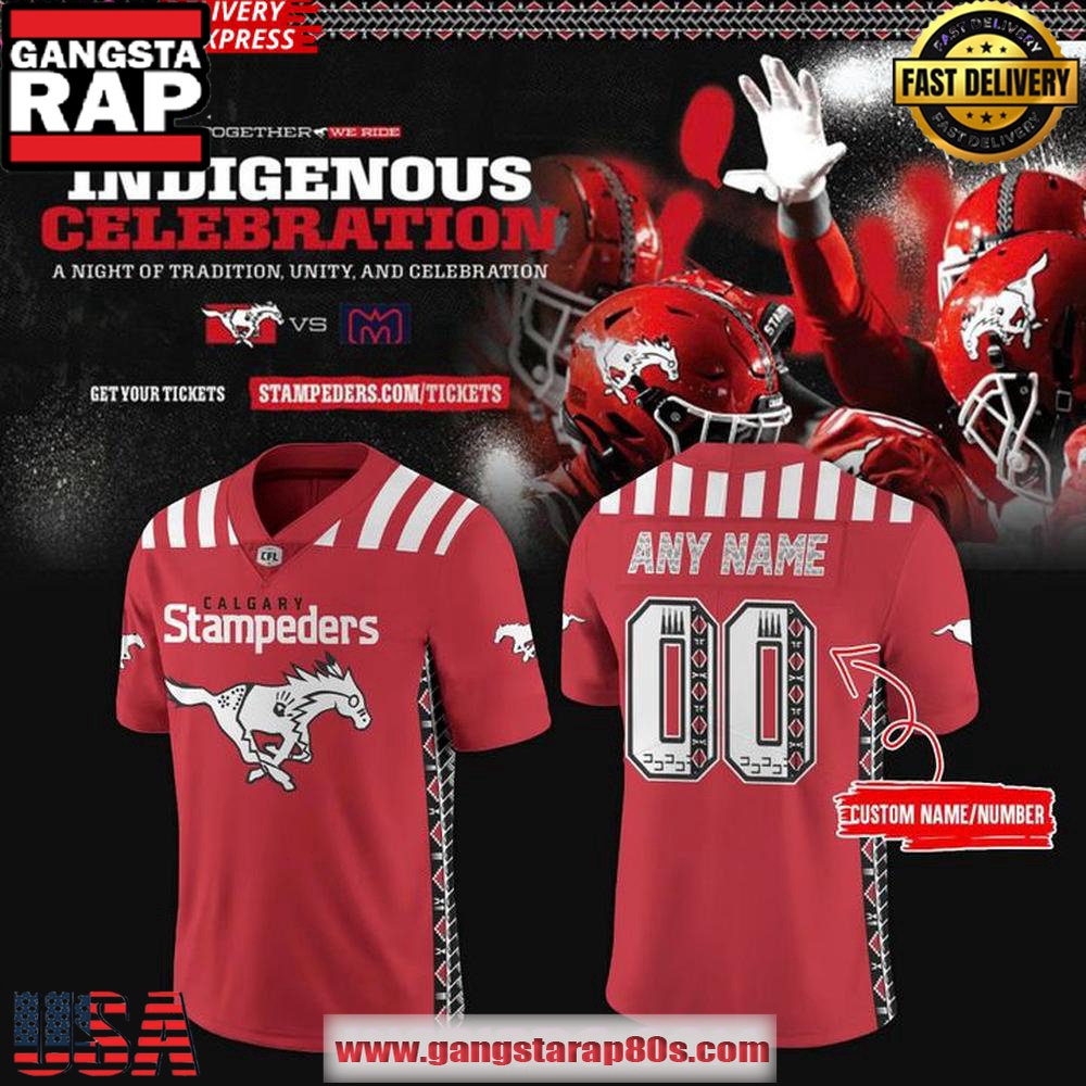 Calgary Stampeders 2025 Indigenous Celebration Special Custom Football Jersey Calgary Stampeders 2025 Indigenous Celebration Special Custom Football Jersey