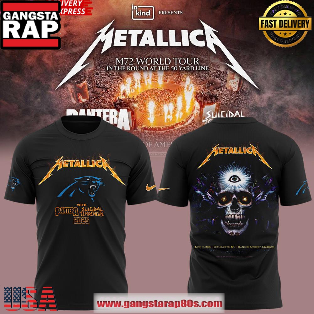 Carolina Panthers Metallica M72 World Tour Special Unisex T-Shirt