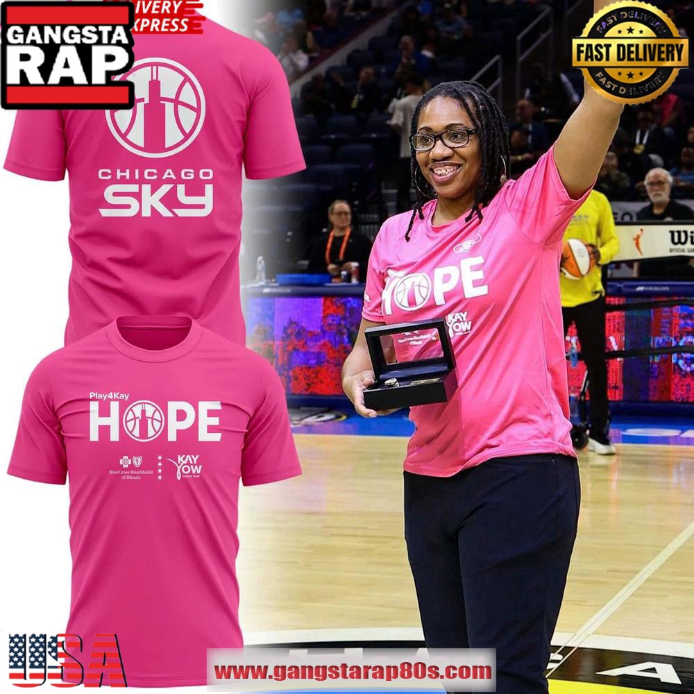 Chicago Sky Play4Kay HOPE Breast Cancer Awareness Special Unisex T-Shirt Chicago Sky Play4Kay HOPE Breast Cancer Awareness Special Unisex T-Shirt