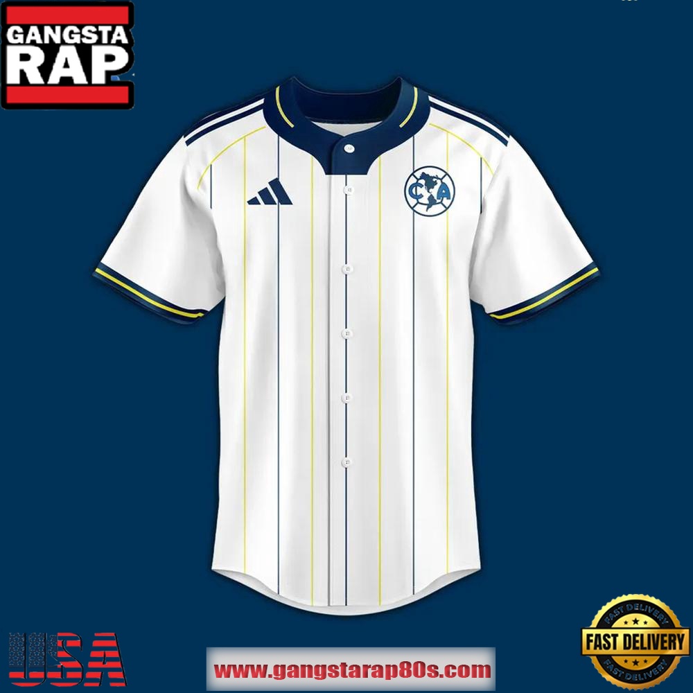 Club America Custom Limited Edition Baseball Jersey Shirt