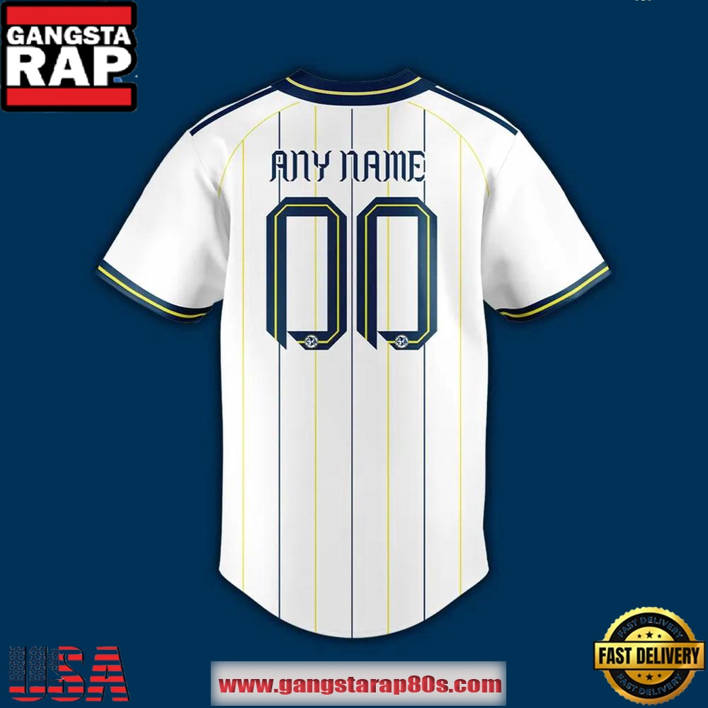 Club America Custom Limited Edition Baseball Jersey Shirt Club America Custom Limited Edition Baseball Jersey Shirt