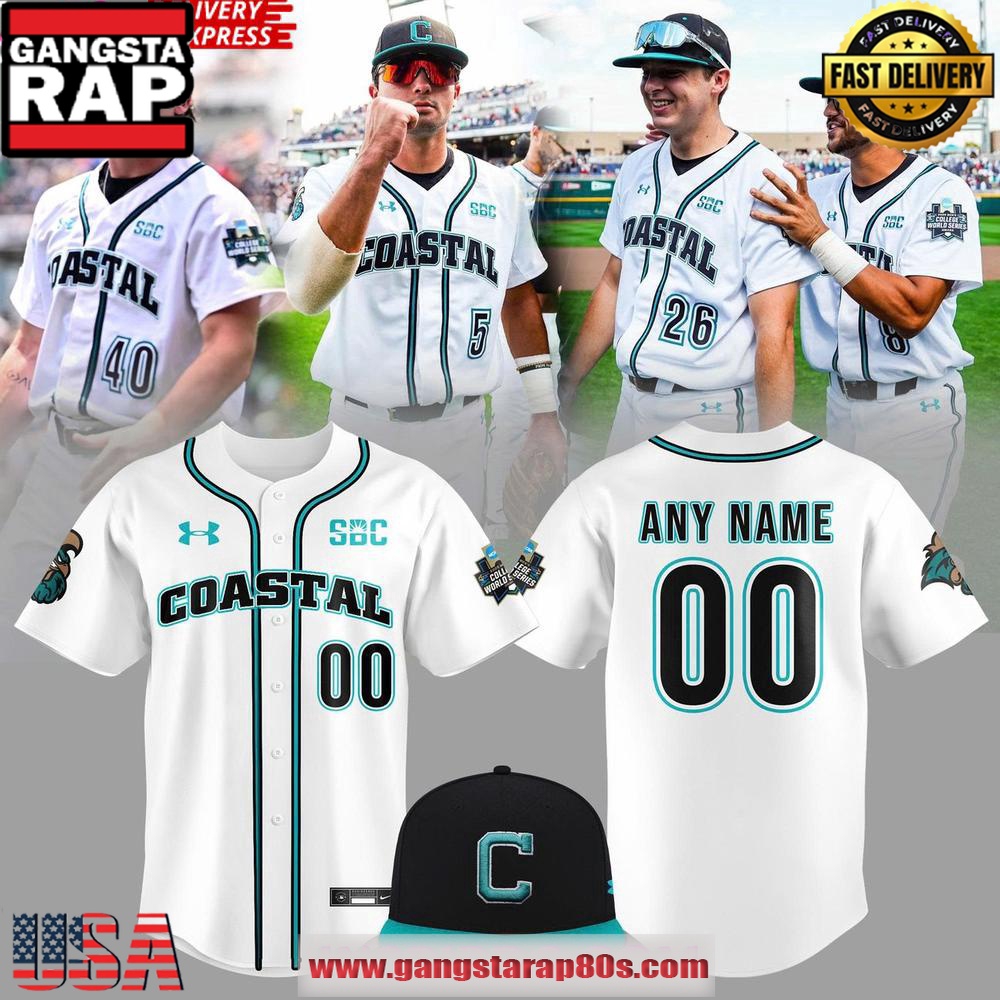 Coastal Carolina Chanticleers 2025 NCAA College World Series Baseball Jersey Shirt