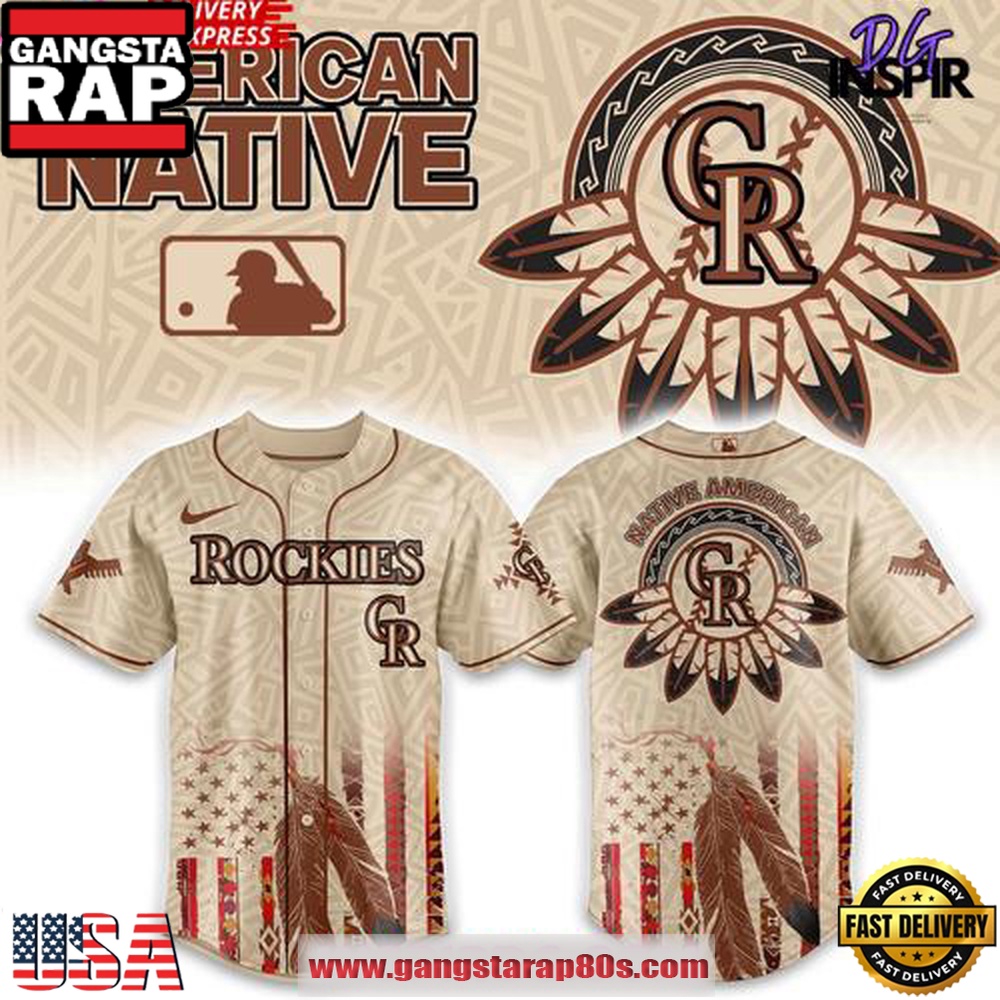 Colorado Rockies Native American Heritage Honor 2025 Edition Baseball Jersey Shirt