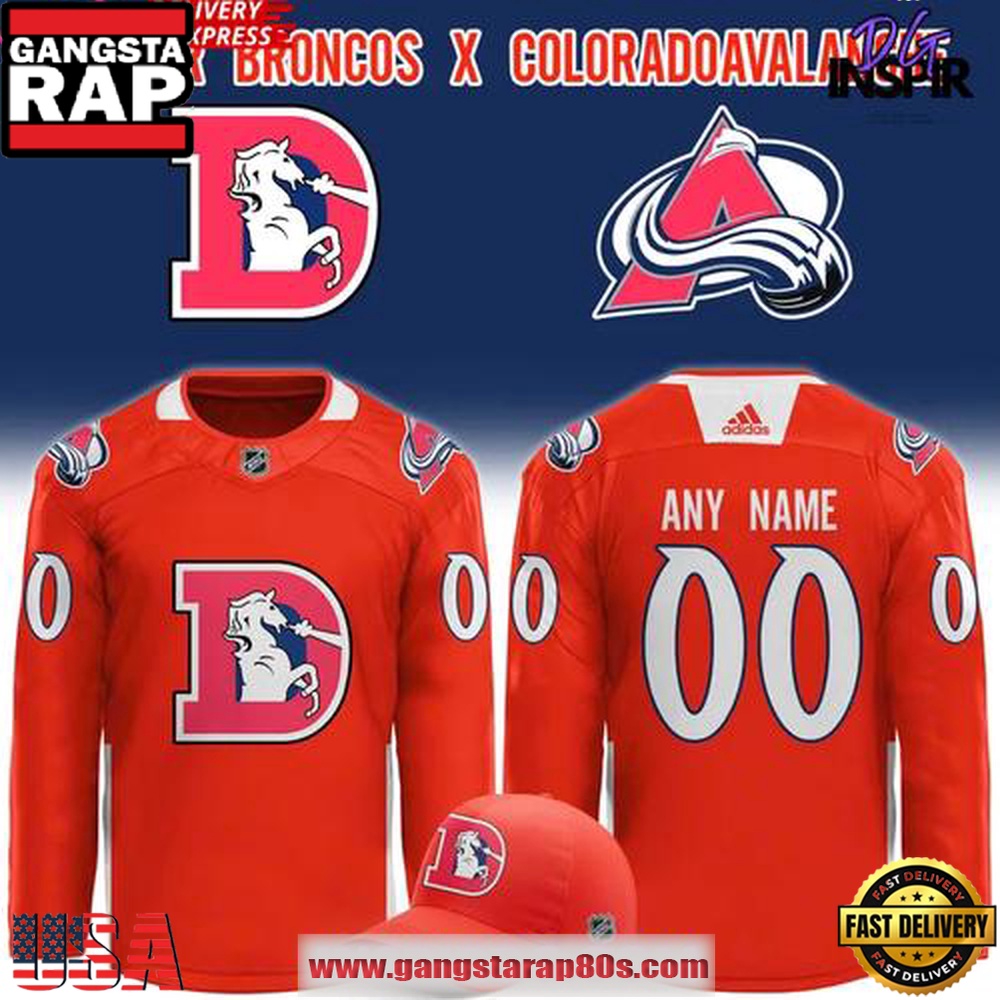 Denver Broncos x Colorado Avalanche Custom Limited Edition Hockey Jersey Denver Broncos x Colorado Avalanche Custom Limited Edition Hockey Jersey