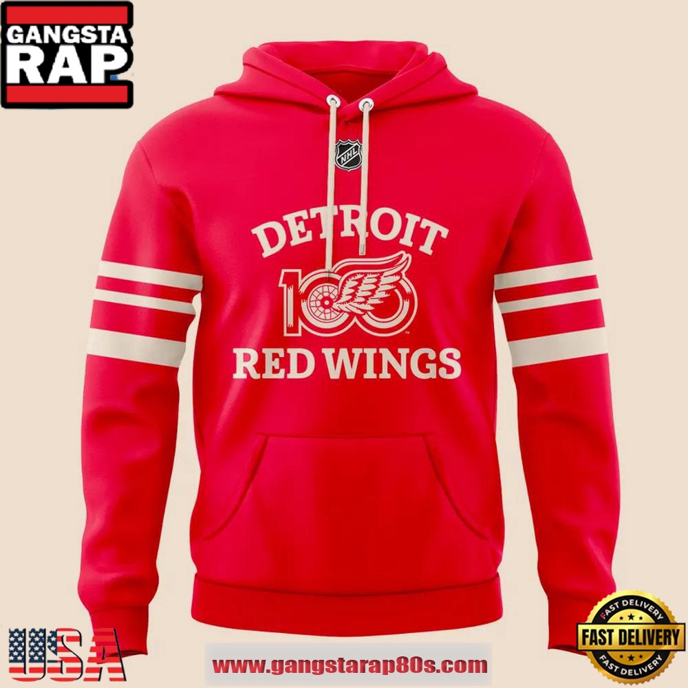 Detroit Red Wings 100 YEARS OF HOCKEYTOWN Special Edition All Over Print Hoodie Detroit Red Wings 100 YEARS OF HOCKEYTOWN Special Edition All Over Print Hoodie