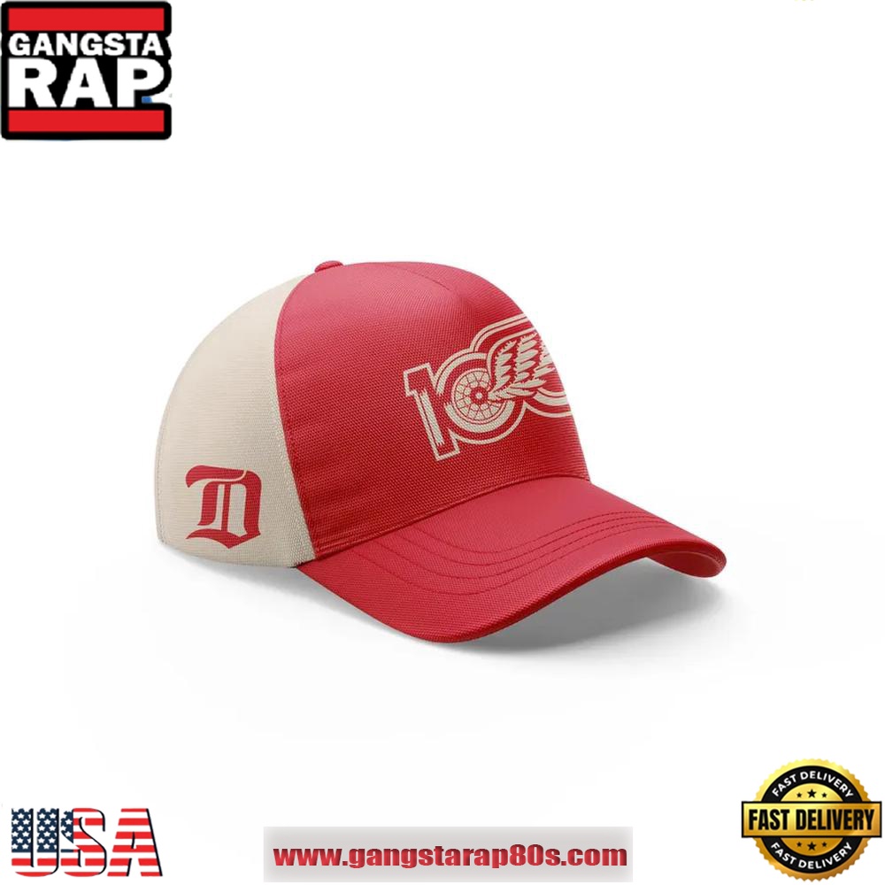 Detroit Red Wings 100 Years Of Hockeytown Special Edition Classic Cap Snapback Hats