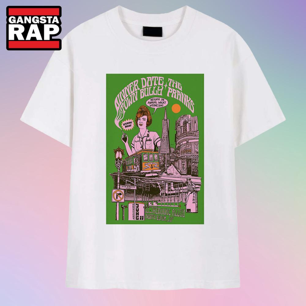 Dinner Date June 11 2025 Kerouac Alley In North Beach SF T-Shirts