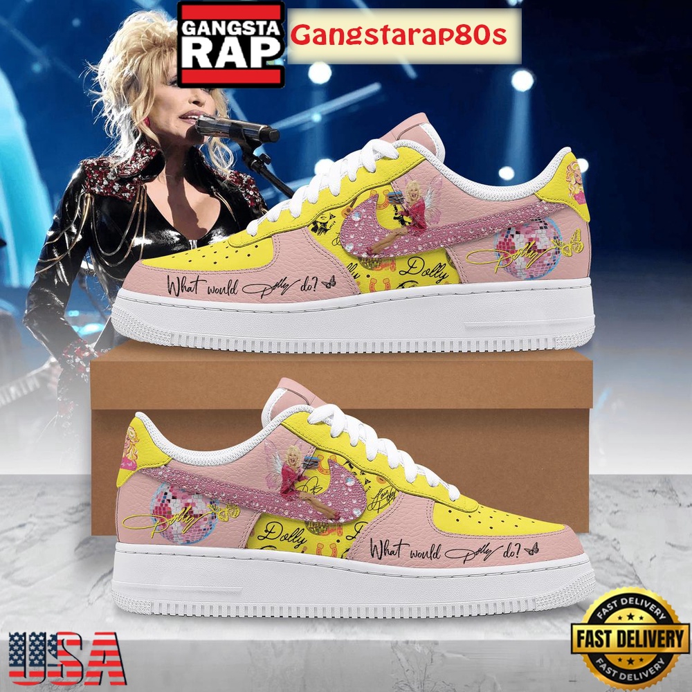 Dolly Parton What Would Dolly Do Special Edition Air 2025 Special Edition Air Force 1 Shoes Running Sneakers